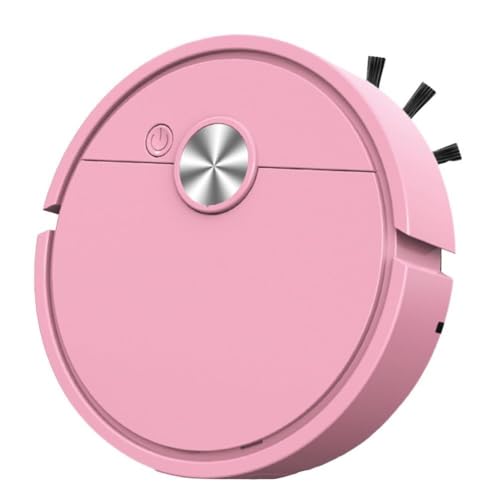 3-in-1 Roboter-Staubsauger, Roboter-Staubsauger, Kehren und Nasswischen, intelligenter Kehrroboter, 16 x 16 x 5,5 cm (Rosa) von Getdoublerich