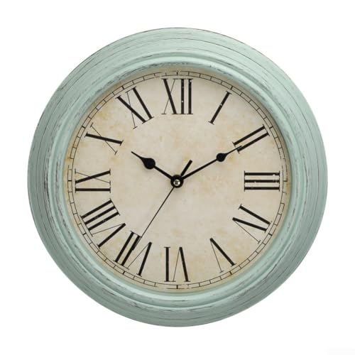 30,5 cm Retro-Wanduhr, geräuschloses Sweep-Uhrwerk, Quarzuhr mit klassischem Design für jeden Raum (C) von Getdoublerich