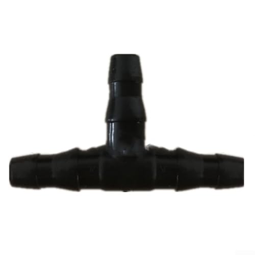 4 mm Gartenbewässerungs-Stachelverbinder, 50 Stück für Tropfbewässerungs-Setups (4 mm Doppelstab-T-Stück) von Getdoublerich