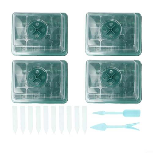 4x Transparentes Mini-Gewächshaus mit 12 Fächern zur einfachen Beobachtung der Pflanzen 4x Transparentes Mini-Gewächshaus mit 12 Fächern zur einfachen Beobachtung der Pflanzen von Getdoublerich