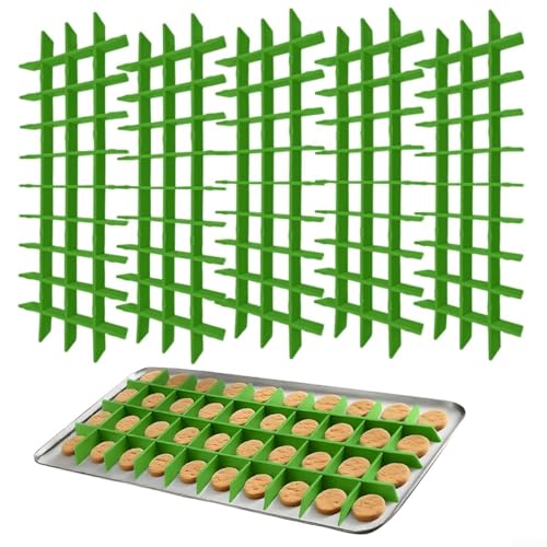 5 Sets Silikon-Gefriertrockner Süßigkeitentablett Trennwände für die Ernte rechter Gefriertrockner Gefriertrockner Tablett Trennwände Zubehör (dunkelgrün) von Getdoublerich