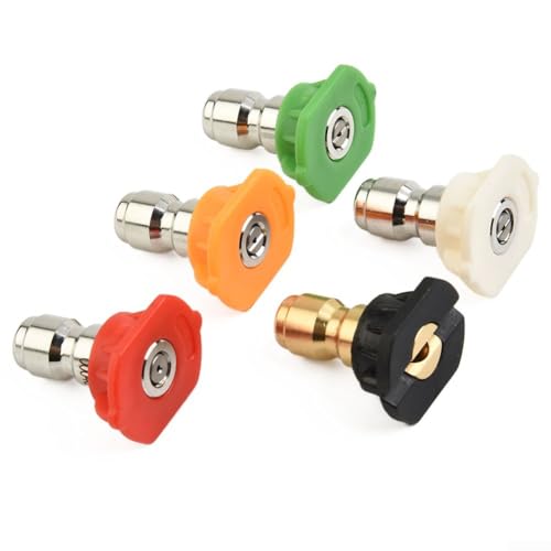 5 Stück Hochdruckreiniger-Sprühdüsen Spitzen, Düsen High Power Kit Quick Connect Set für Reinigung/Autowäsche 5 Stück Hochdruckreiniger-Sprühdüsen Spitzen, Düsen High Power Kit Quick Connect Set für Reinigung/Autowäsche von Getdoublerich