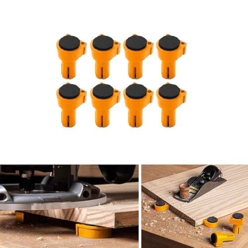 8-teiliges Werkbank-Hunde-Set mit rutschfestem Nylonmaterial für Holzbearbeitungsstabilität (20 mm) von Getdoublerich