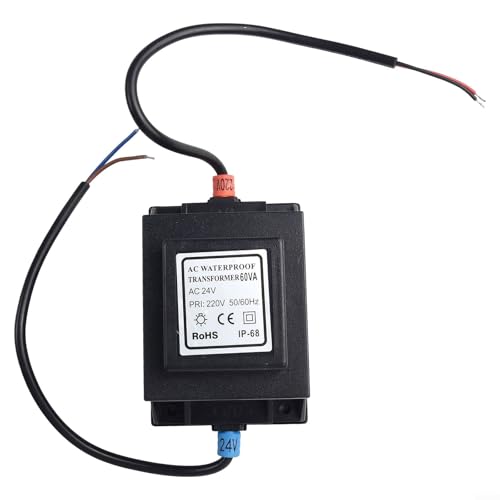 AC 24V LED Transformator, IP67 Wasserdicht für Außenbeleuchtung Anwendungen (60W) von Getdoublerich