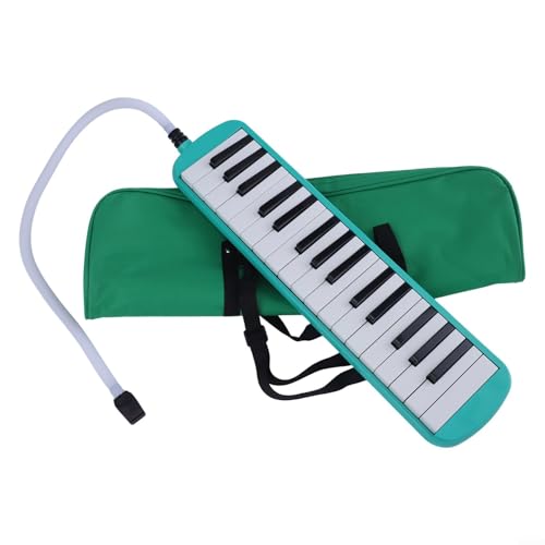 All in One tragbare Melodica mit 32 Tasten, unverzichtbar für Musikinstrumente, ideal für Klassenzimmer oder Zuhause, Grün von Getdoublerich