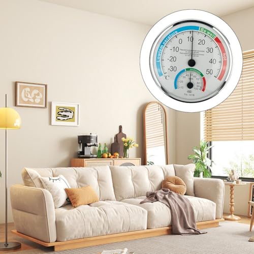 Analoges Thermometer-Hygrometer für Raumklima, praktische Raumüberwachungslösung (6 Stück) von Getdoublerich