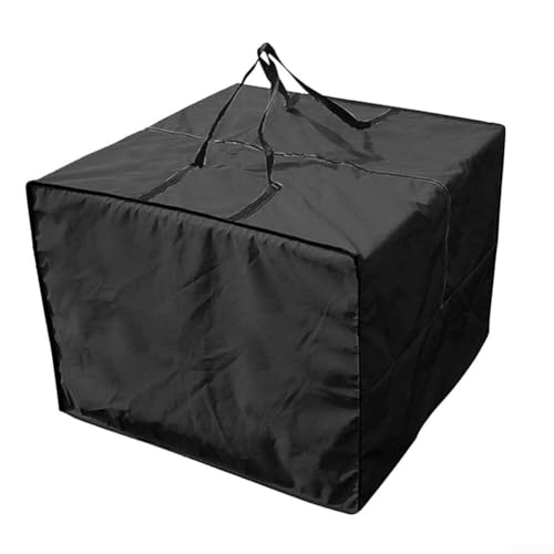 Aufbewahrungstasche mit Reißverschluss für Outdoor-Möbelkissen, wasserdicht und praktisch für einfachen Transport (1 Stück, schwarz) von Getdoublerich