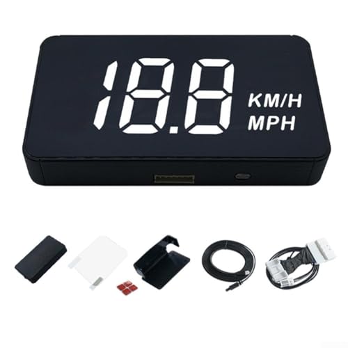 Auto Head Up Display HUD für Tesla Model 3/Y 2019 2024, Dashboard Speed und Power LCD Display mit Projektionsfolie und Montagematerial (B) von Getdoublerich