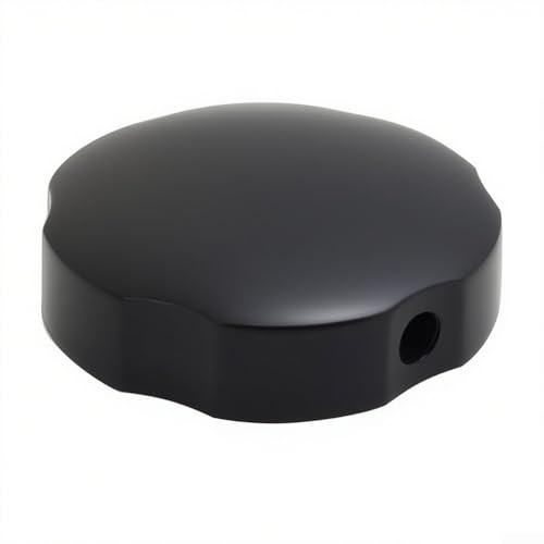 Badewannen-Drehknopf, 74 mm, Messing, schwarz, Badewannen-Einstellknopf für Überlaufschutz, Badewannenknauf mit eingekerbtem Griff von Getdoublerich