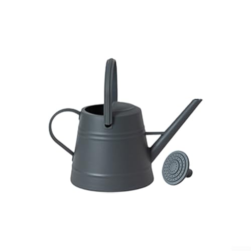 Bewässerungstopf 3 8L Ergonomischer Griff und austauschbare Düse für effiziente Bewässerung (dunkelgrau) von Getdoublerich