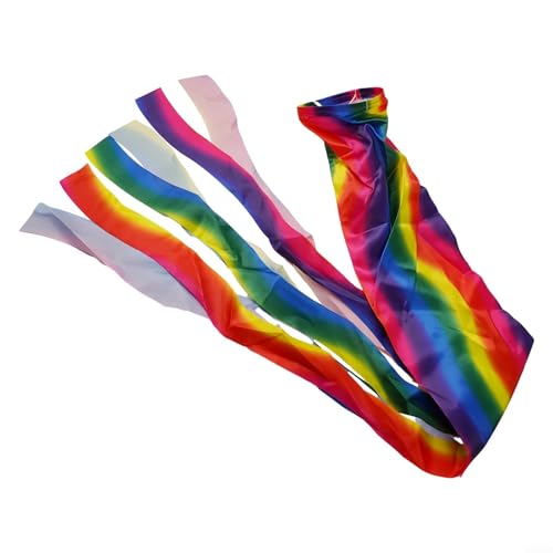 Bunte Windsack-Flagge 140 cm für Festivals, Outdoor für Regenbogen für Luftschlangen Flaggen für Zuhause und Event Dekoration (140 cm) von Getdoublerich