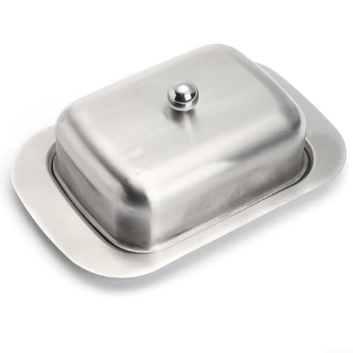 Butter-Serviertablett mit zwei Deckeloptionen zur Verbesserung der Effizienz in der Küche (Metallabdeckung) von Getdoublerich