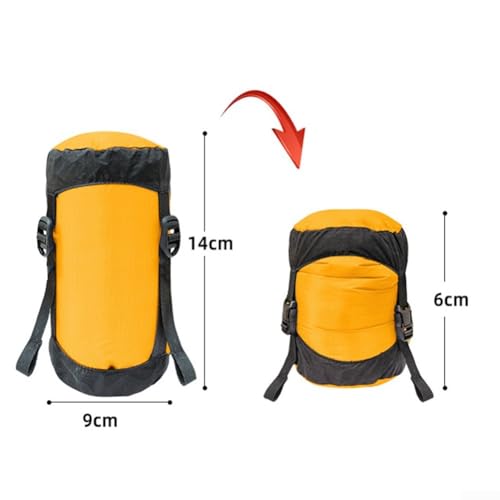 Campsite Essential Wasserdichter Kompressionssack zum effizienten Verpacken von Daunenjacken (L Orange) von Getdoublerich