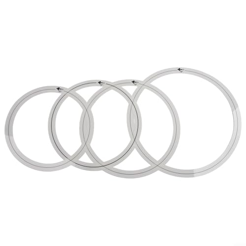 Dämpfungssystem für Percussion, ein komplettes Set von vier Tonregelringen, geeignet für alle gängigen Schlagzeuggeräte von 10 bis 16 cm (A) von Getdoublerich