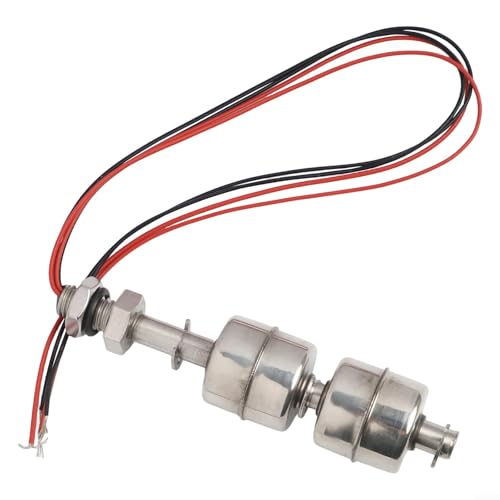 Doppelkugel-Edelstahl-Flüssigkeitsstandssensor-Schwimmerschalter für Tank-Pool-Überwachungsanwendungen mit SUS304-Material und mehreren Längenauswahl (100 mm) von Getdoublerich