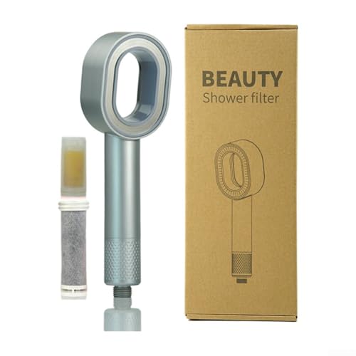 Duschkopf, ABS Aromatherapie Hochdruckfilter Duschkopf mit Filter gegen Kalk (Silber) von Getdoublerich