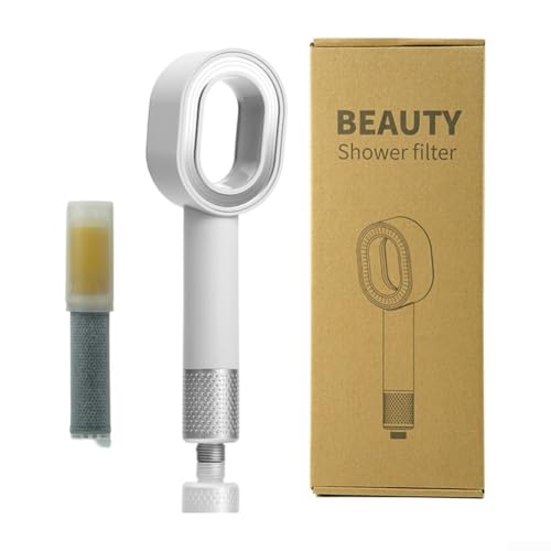 Duschkopf, ABS Aromatherapie Hochdruckfilter Duschkopf mit Filter gegen Kalk (weiß) von Getdoublerich