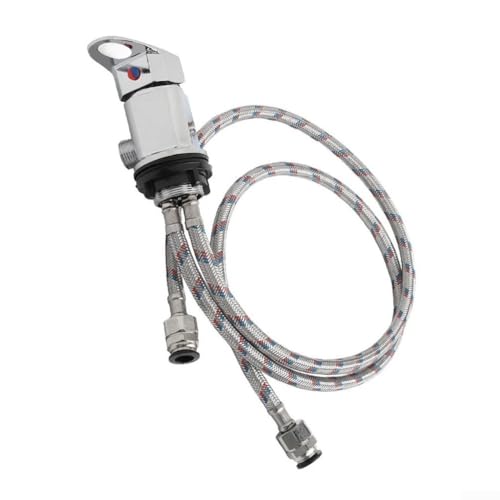 Duschkopf, Handbrause-Set außen, Edelstahl, Wohnmobil-Duschen, Mischbatterie, Auslauf, 1,27 cm, für Wohnmobile für Wohnmobile von Getdoublerich