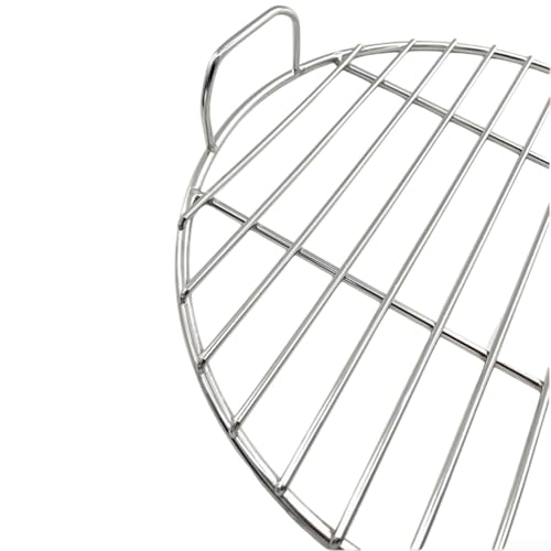 Ersatz-Grillrost aus Edelstahl mit Griff für Weber 7432 und 57 cm Feuerschalen-Grills, verwindungsbeständig und leicht zu reinigen (45 cm) von Getdoublerich