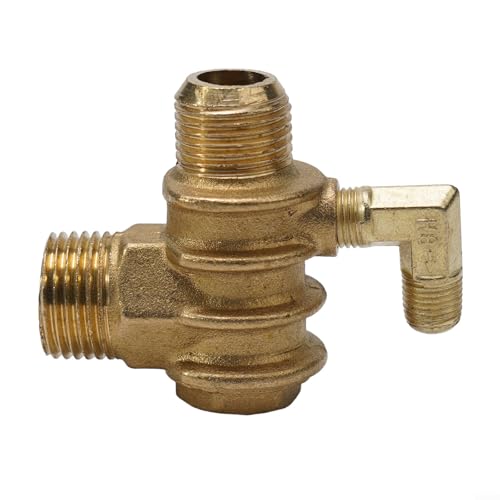 Ersatz-Luftkompressor-Rückschlagventil für Luftpumpe mit Gewindeanschluss, Messing-Absperrventil für verbesserte Zuverlässigkeit des Luftsystems (20 x 19 x 10 mm) von Getdoublerich