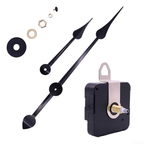 Ersatz-Quarz-Uhrwerk für einfache Wanduhr-Reparatur mit wichtigen Werkzeugen (Schwarz 1) von Getdoublerich