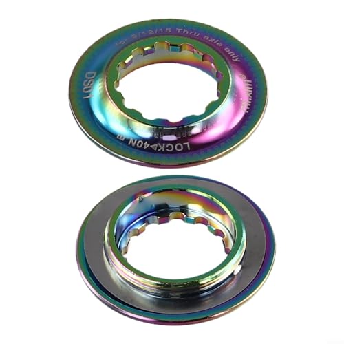 Fahrrad Scheibenbremse für Rotorschloss Abdeckung Ring Paar in stabiler Aluminiumlegierung Design (rot) von Getdoublerich