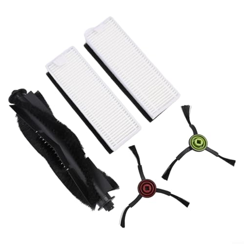 Für Laresar Evol 3 Roboter-Staubsauger-Zubehör-Set mit Ersatz-Hauptbürste, Filter und Seitenbürsten für tiefe Teppich- und Bodenreinigung (A) von Getdoublerich