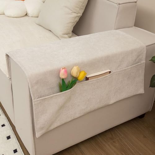 Funktionelle Armlehnenbezüge für Sofas schützen Ihre Möbel mit Stil (weiß) von Getdoublerich