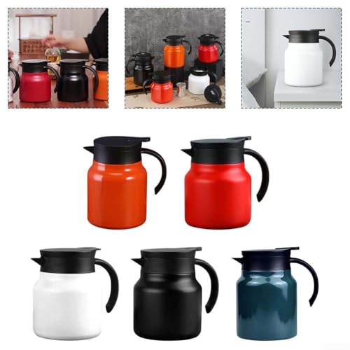 Funktionelle Edelstahl-Teekanne mit integriertem Teesieb, perfekt für Zuhause, Büro und Außenbereich (grün) von Getdoublerich