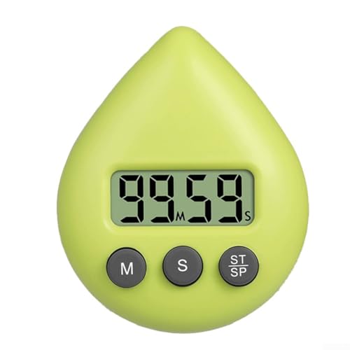 Funktioneller wasserdichter Timer mit Magnet und Aufhängelöchern für einfachen Zugang (gelb und grün) von Getdoublerich