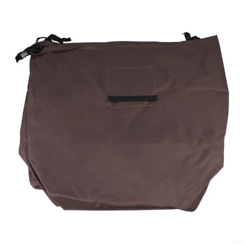 Gartenstuhlhussen, 600D wasserdichte Terrassenstuhlhussen 2er-Pack für Stapelstühle, Lounge-Schaukelstühle Anti-UV und Regen schwer (Braun 600D) von Getdoublerich
