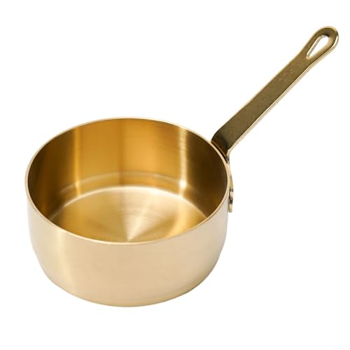 Getdoublerich 100ml Edelstahl Mini Saucepan Topf Soße Edelstahl Milchtopf Mini Sauce Pfanne Bequem zu bedienen (Gold (100 ml), TQ5EI82EQ95QXEK3P3CL94Z3C403EC von Getdoublerich