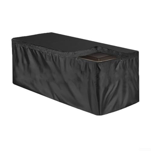 Getdoublerich 210D Outdoor Deck Box Abdeckung – Wasser- und windabweisender Aufbewahrungsschutz in 3 Größen, Reißverschluss-Möbelabdeckung für Terrasse und Garten (130 x 60 x 71 cm) von Getdoublerich