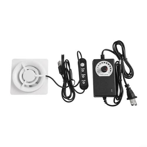 Getdoublerich Eingebauter Hochdruckventilator mit einstellbaren Einstellungen für maximale Luftbewegung (Ansaug-60 mm) von Getdoublerich
