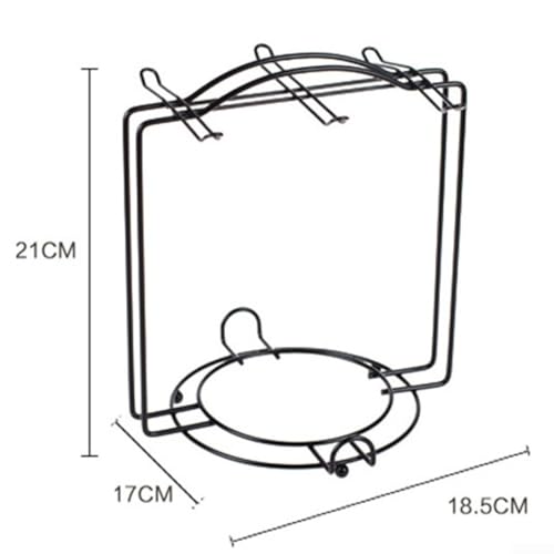 Getdoublerich Funktioneller Becherhalter aus Edelstahl mit Tellerplatz, perfekt zur Reduzierung von Unordnung auf der Theke Getdoublerich Funktioneller Becherhalter aus Edelstahl mit Tellerplatz, perfekt zur Reduzierung von Unordnung auf der Theke von Getdoublerich