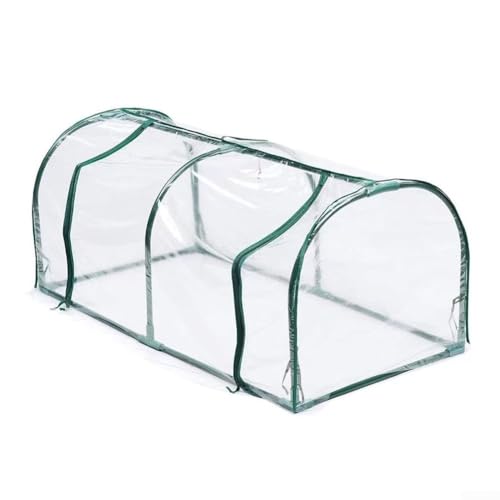 Getdoublerich Gewächshaus, transparente Abdeckung, 1 x Gartengewächshaus, bodenloses Blumenbeet, transparente Isolationsabdeckung, um die Pflanzentemperatur zu halten und Pflanzen zu schützen (1,2 m x von Getdoublerich