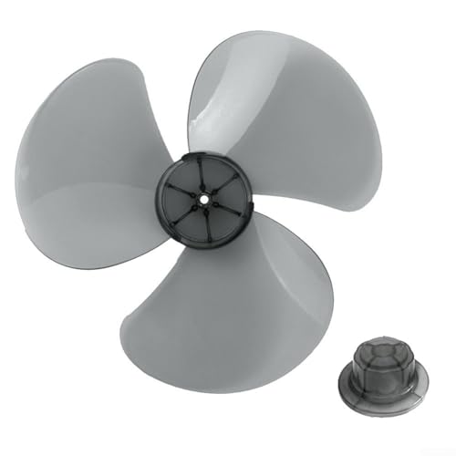 Getdoublerich Hochtemperaturbeständiges 16 Kunststoff-Lüfterblatt für Ständer, Tischventilator, leicht zu zerlegen (schwarz) von Getdoublerich