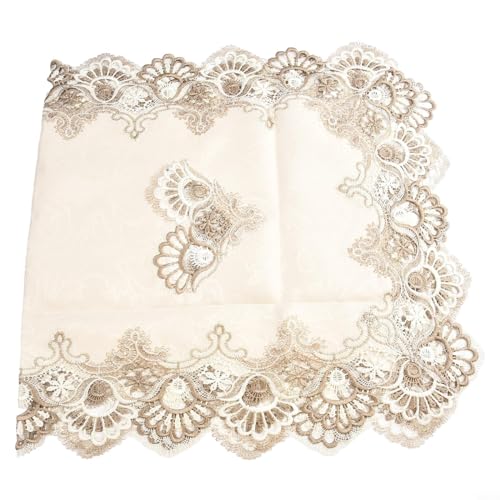Getdoublerich Makramee-Tischdecke mit Blumenmuster, rechteckig, europäisch bestickt, Kaffee-Tischdecke für Küche, Esszimmer, Partys, Picknick, Grau, 1 Stück von Getdoublerich