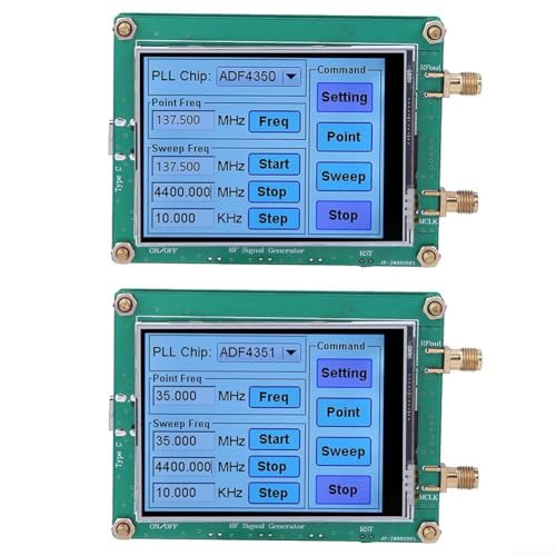 Getdoublerich RF Generator Sweep Frequenz Generator Touchscreen ADF4350/ADF4351 (ADF4350), 97G2QG8U465I020E7T3X5608H80L von Getdoublerich