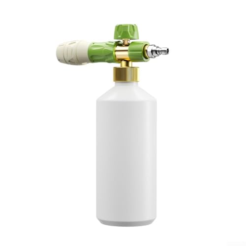 Handliche 1000 ml Schaumsprühflasche mit Zwei-Wege-Shuttle-Ventil, kompatibel mit den meisten Hochdruckreinigern, für Autowäsche, Motorrad, Dach, Auffahrt und Hausreinigung (klein) von Getdoublerich