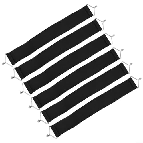 Investieren Sie in die Langlebigkeit Ihrer Möbel mit unserem Premium-Set aus 6 starken Stuhlgurten (schwarz) von Getdoublerich