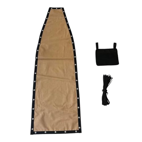 Khaki Ersatz-Sitztücher, Outdoor-Hängesessel-Ersatzstoff für Textilene Hängesessel – 64 x 197 x 23 cm (1 Stück mit Taschen) von Getdoublerich