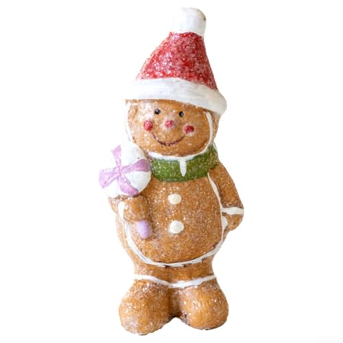 Lebkuchen-Figuren, Weihnachts-Tischdekoration, Weihnachtsmann, Zwerge, Figuren, Dekorationen, Kunstharz-Ornament (Jungen) von Getdoublerich