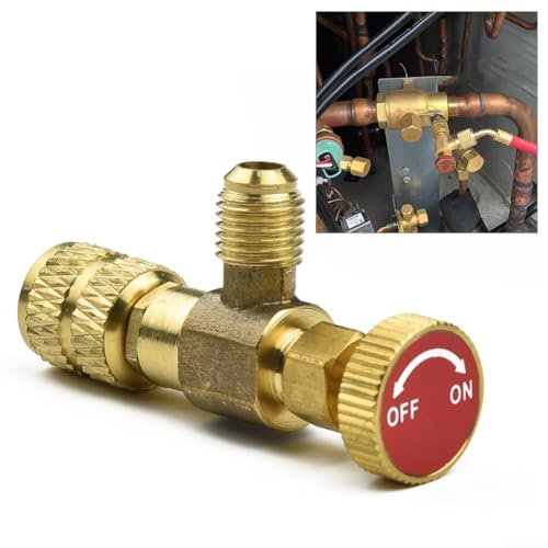 Metal R22 RFor 410A Refrigeration Charging Adapter for 1/For 4'' and 5/16'' Service Valve Tools von Getdoublerich