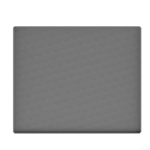 Mini-Kühlschrank-Silikonmatte, Kühlschrank-Silikonmatte mit erhöhtem Rand unter dem Kühlschrank, schützt Teppich für kleine Geräte (60 x 50 cm, grau) von Getdoublerich