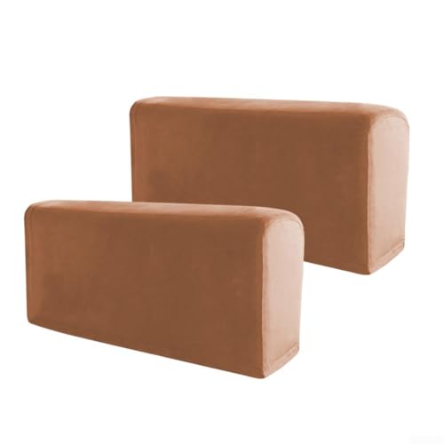 Modische 2 x rutschfeste Sofa- und Stuhlbezüge, schützt Ihre Möbel elegant (Kamel) von Getdoublerich