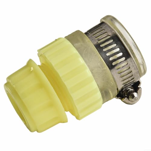 Multifunktionaler Wasseranschluss für Wasserhahn und Schlauch, Innendurchmesser 12 mm (gelb transparent) von Getdoublerich