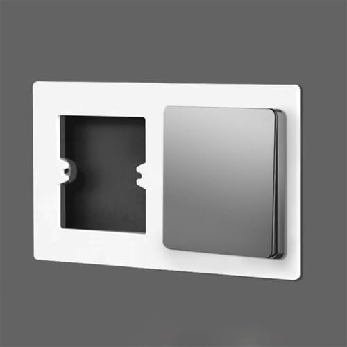 PC Material Schalter Steckdose Wandpaneel Abdeckung Eleganter dekorativer Rahmen für verschiedene Installationen (grau-type1) von Getdoublerich