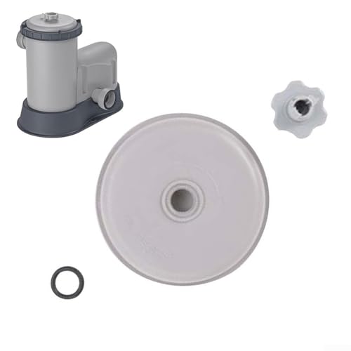 Pool-Filterabdeckungen Ersatz, P05425 Filterabdeckung Kunststoff mit Luftventil und Dichtung für Flowclear-Systeme von Getdoublerich