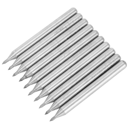 Professionelles Gravierstift-Set mit 11 Hartmetallspitzen zum Markieren von Glas, Stahl und Keramik (10 Stück Hartmetallspitze) von Getdoublerich